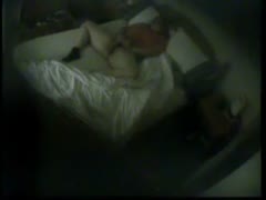 A concealed camera captures the BBW wife engaging in wicked nighttime pussy masturbation.